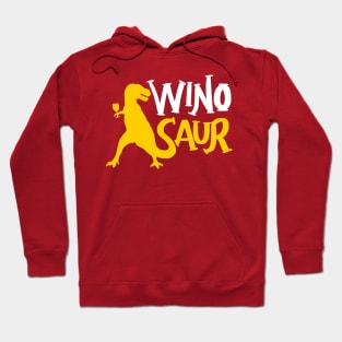 WinoSaur - Funny Wine Lover Shirts And Gifts - T-Rex Hoodie